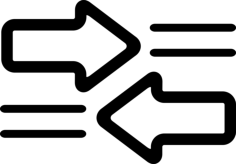 Right And Left Arrows Sketch Drawing Svg, Free Vectors File